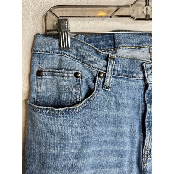 Wrangler Slim Straight Jeans Light Blue Wash Men’s Size 32x32 Comfort Stretch - Picture 7 of 15